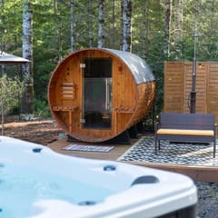 5-acres, 2 Cabins, Hot Tub, Sauna, Game Rm, Trails